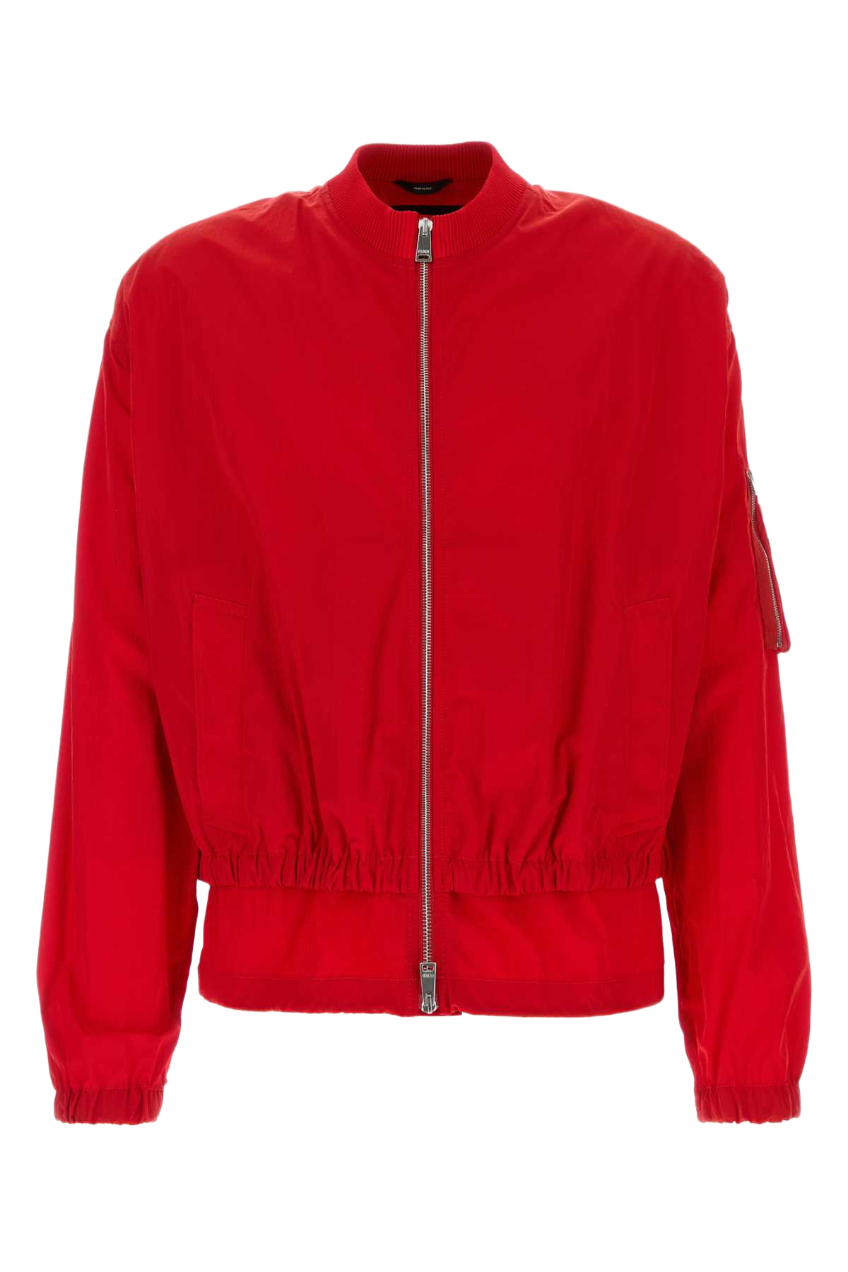 Red Nylon Bomber Jacket Ortensia Exterior: Gonne