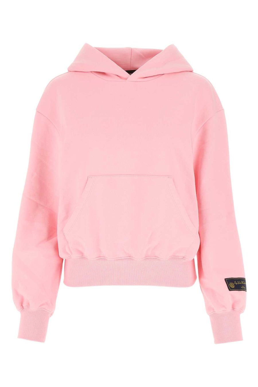 Pink Cotton Sweatshirt Pk Exterior: Felpe
