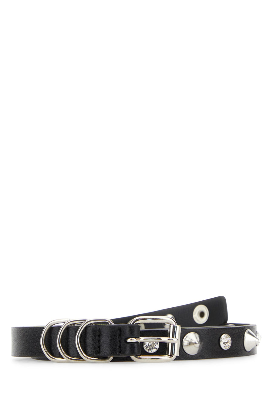 Alessandra Rich Leather belt in black