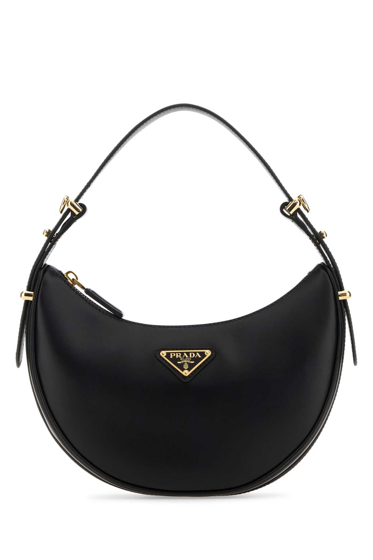 Black Leather Arquã¨ Handbag Nero Vitello Borse A Mano