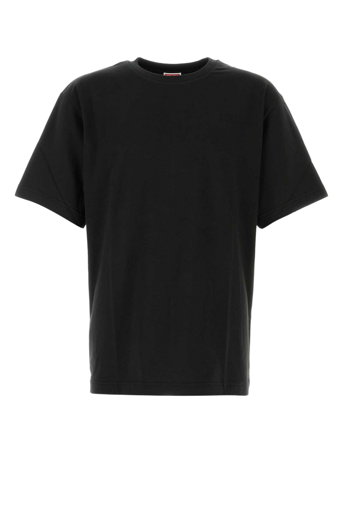 Black Cotton Oversize T-Shirt Exterior