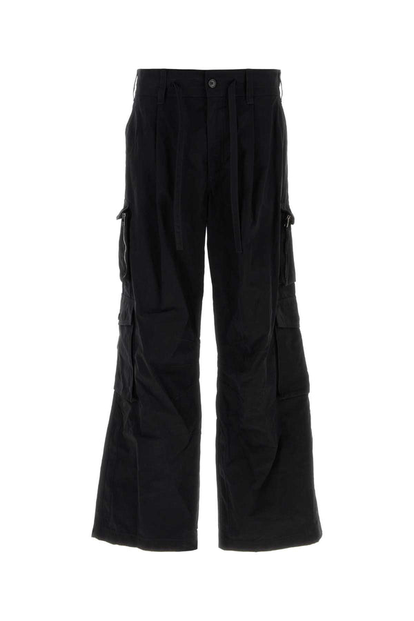 Dolce & Gabbana 45% Cotton cargo pants in black