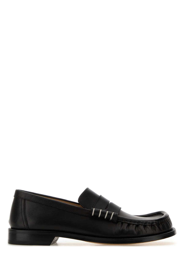 JW Anderson Moccasin OUTER: 100% FULL GRAIN CALF LEATHER / LINING: 100% SPLIT GRAIN CALF LEATHER / SOLE: 100% SPLIT GRAIN CALF LEATHER loafer in black