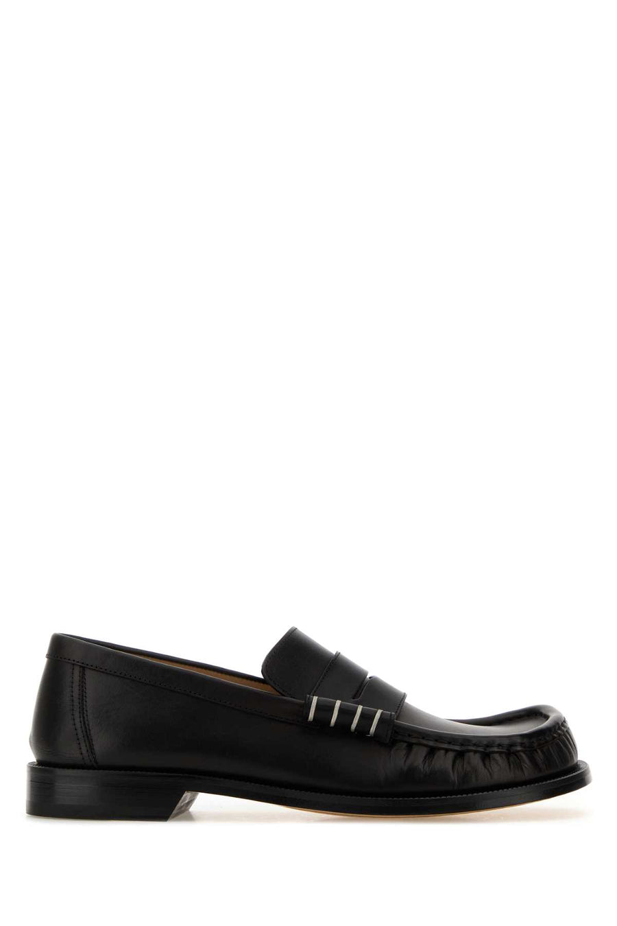 JW Anderson Moccasin OUTER: 100% FULL GRAIN CALF LEATHER / LINING: 100% SPLIT GRAIN CALF LEATHER / SOLE: 100% SPLIT GRAIN CALF LEATHER loafer in black