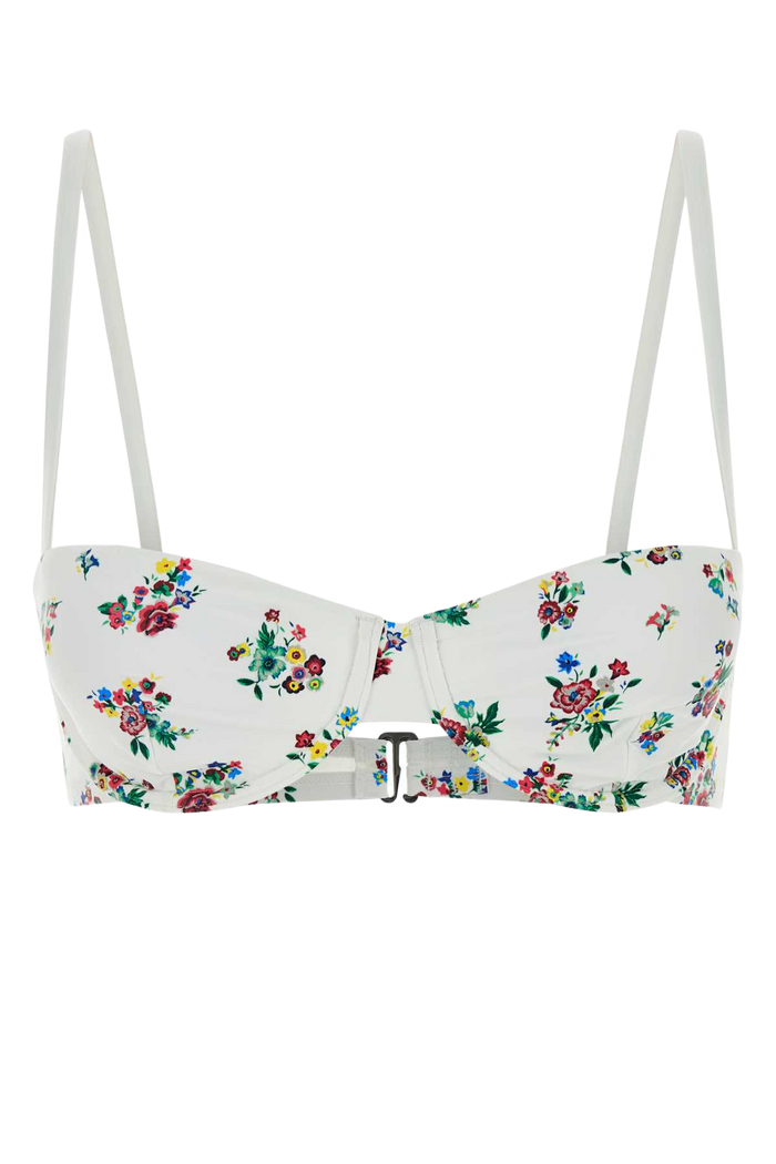 Printed Stretch Nylon Bikini Top 402 Costumi Da Bagno