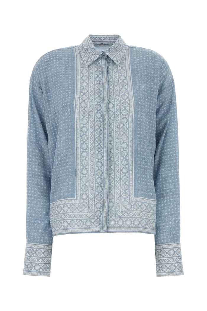 D482k751xzf S4881 Stfazzolettodenimbianco Exterior: Silk Camicie