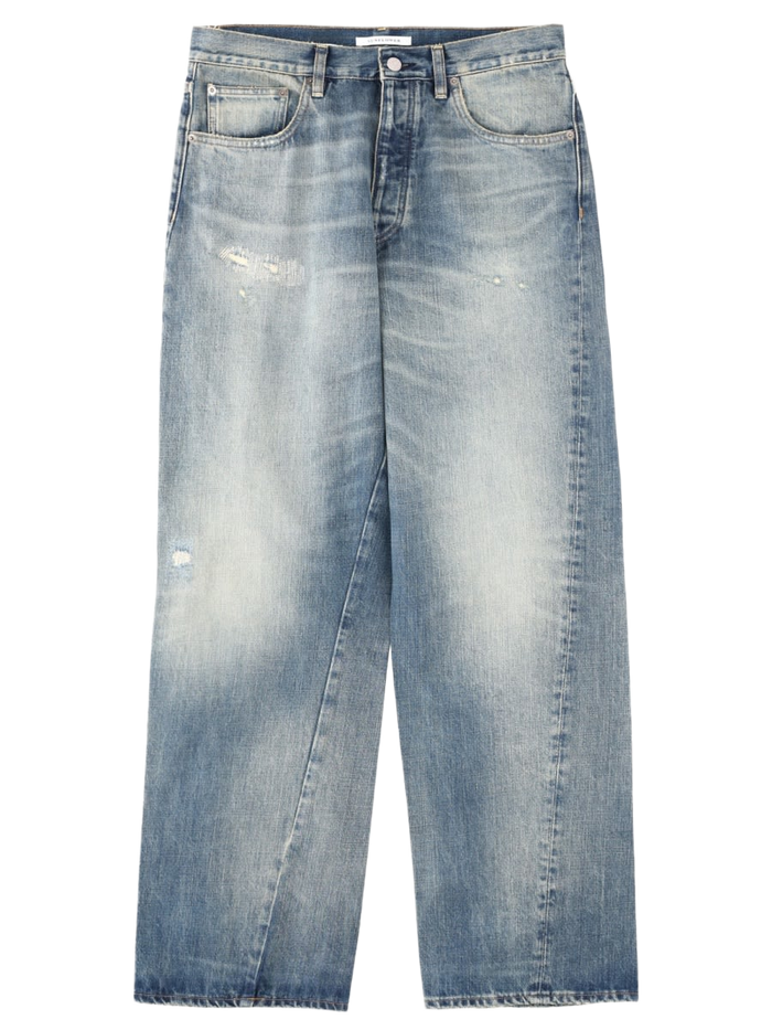 Jeans Wide Twist Denim Cotton