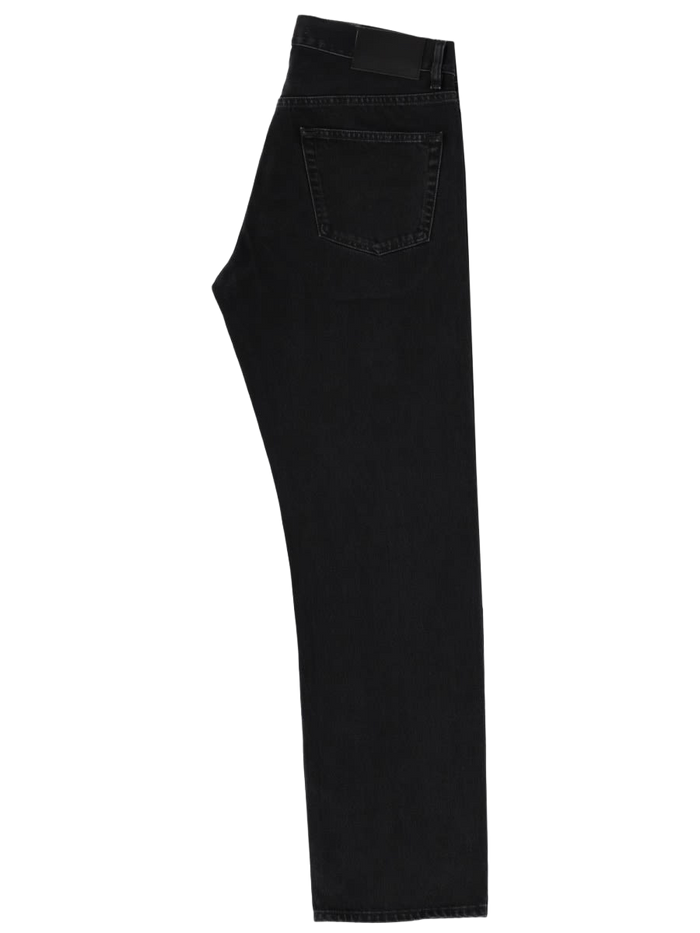 Wide Twist Jeans Black Cotton