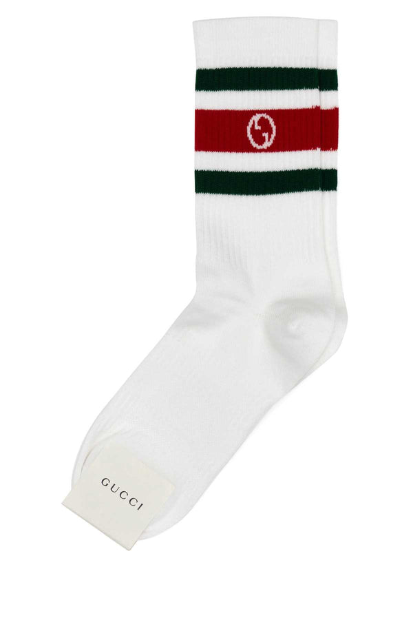 Gucci CALZE Cotton 88% socks in white