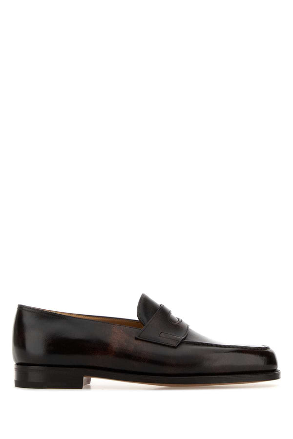 John Lobb Exterior: 100% Leather loafer in brown