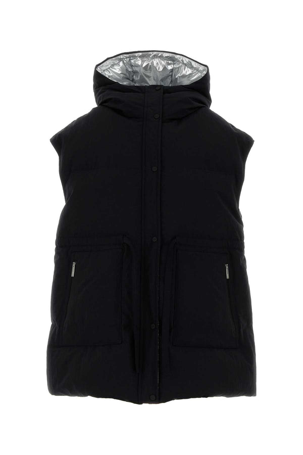 Herno Laminar Exterior: 73% Polyester down vest in black