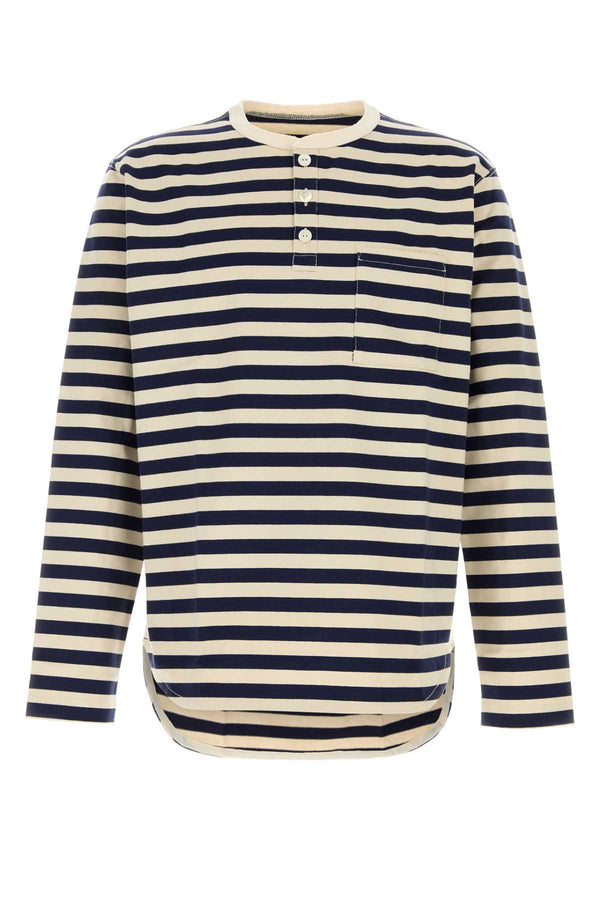 Junya Watanabe Sleeve 100% Cotton t-shirt in navy