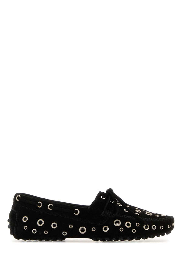 Gimaguas Shoes Exterior: 100% Suede loafer in black