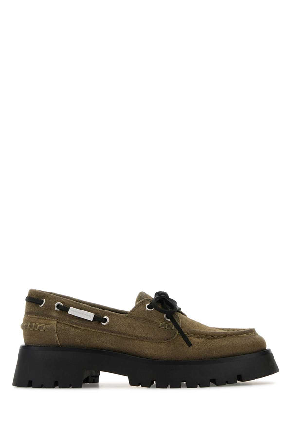 Alexander Wang Boat Upper 100% cow split suede; Lining 100% sheep leather; Outsole 100% rubber loafer in beige