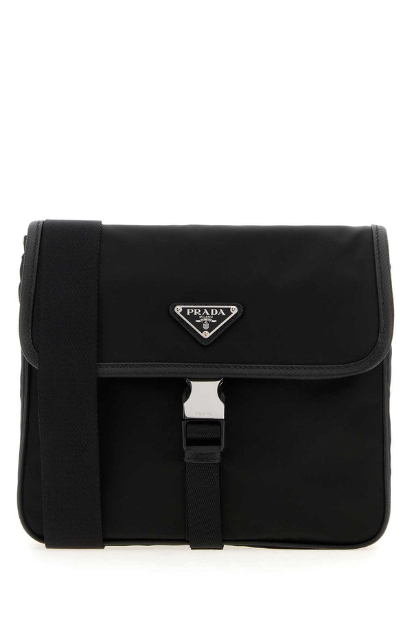Prada 100% recycled polyamide crossbody bag in black