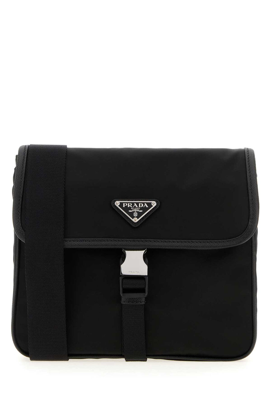 Prada 100% recycled polyamide crossbody bag in black