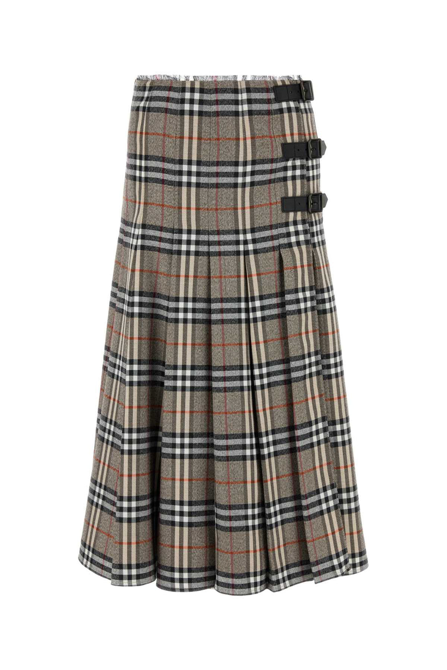 Burberry 100% Wool skirt in gray