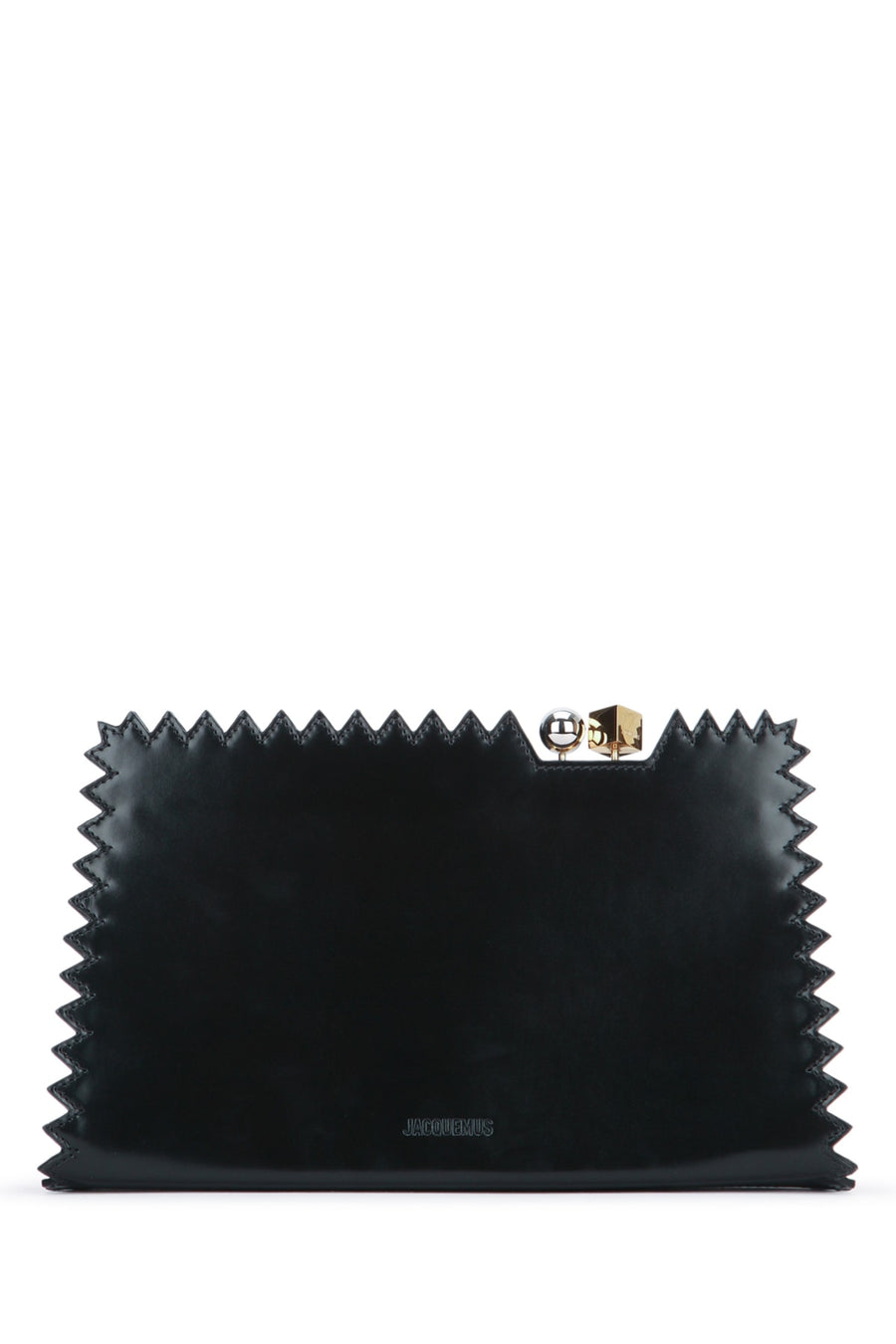 Jacquemus Salon Calf leather (principal) clutch in black