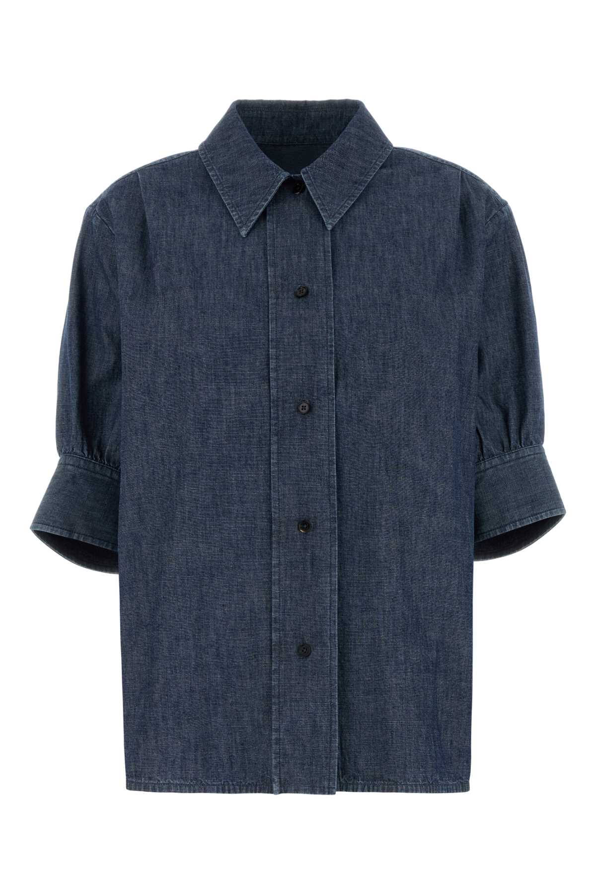 Denim Shirt Indigo Cotone Camicie