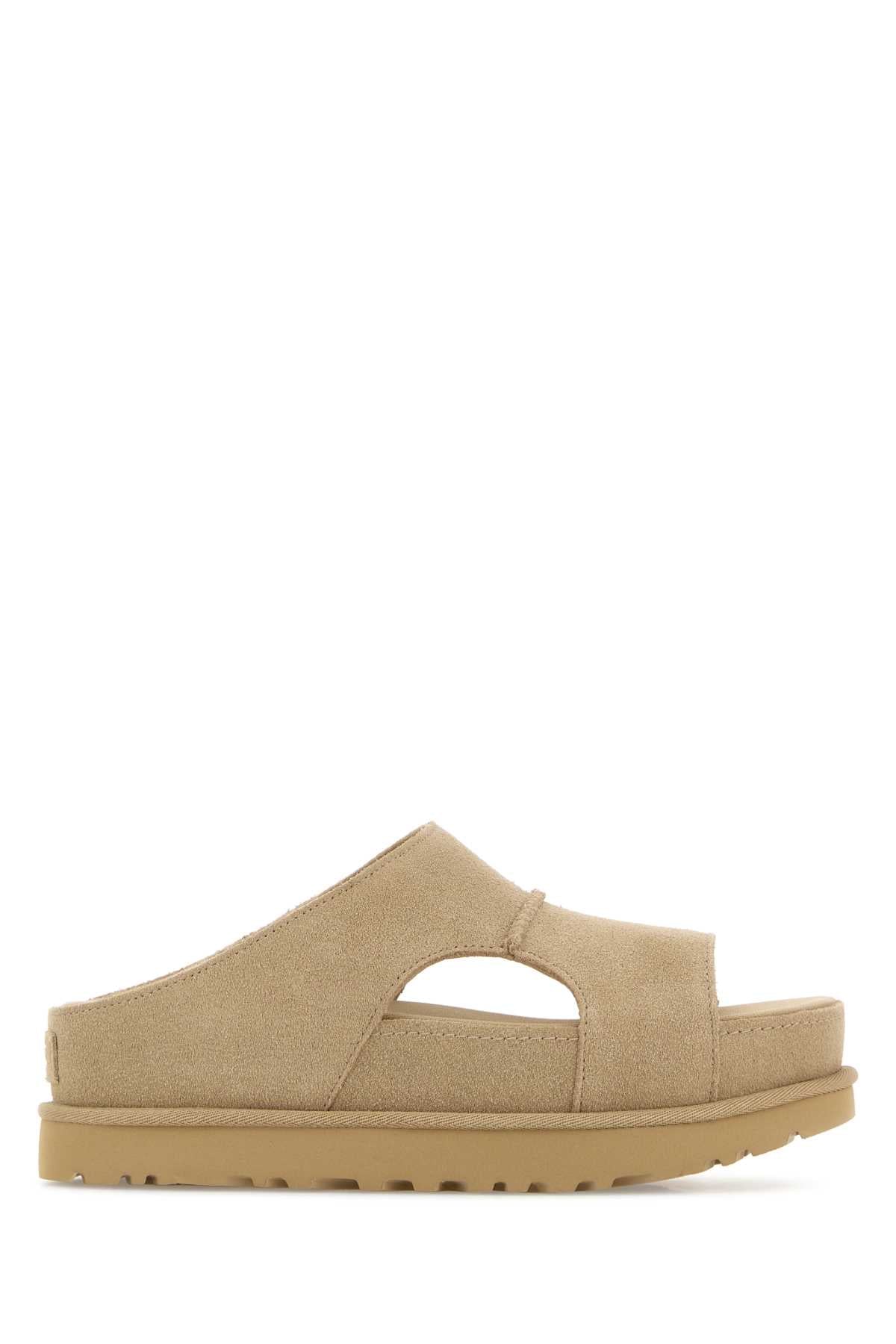 Sand Suede Goldenstar Slippers
