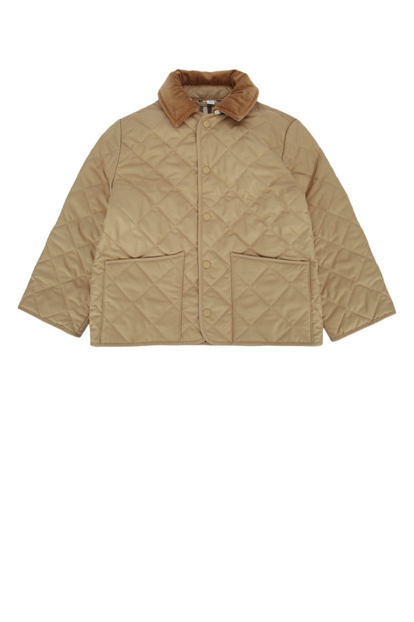 Burberry Jr Milo 100% Polyester quilted jacket in beige