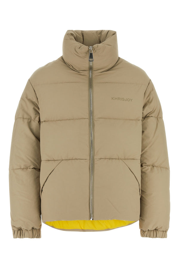 Khrisjoy 84% nylon down jacket in beige