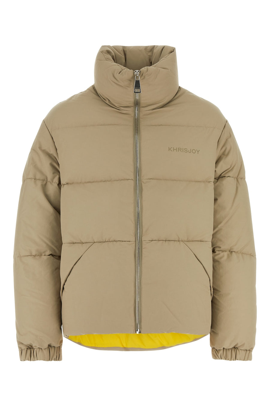 Khrisjoy 84% nylon down jacket in beige
