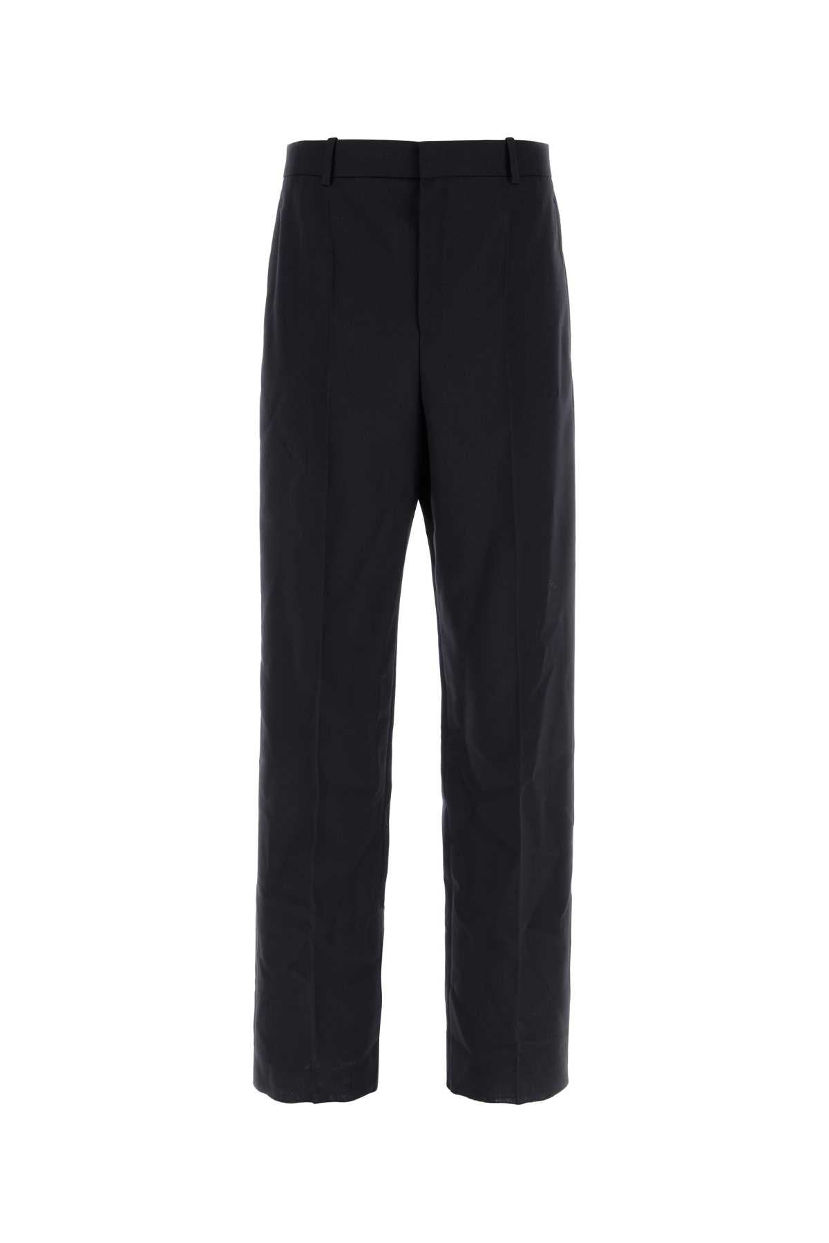 Midnight Blue Wool Pant Marine Exterior: Pantaloni