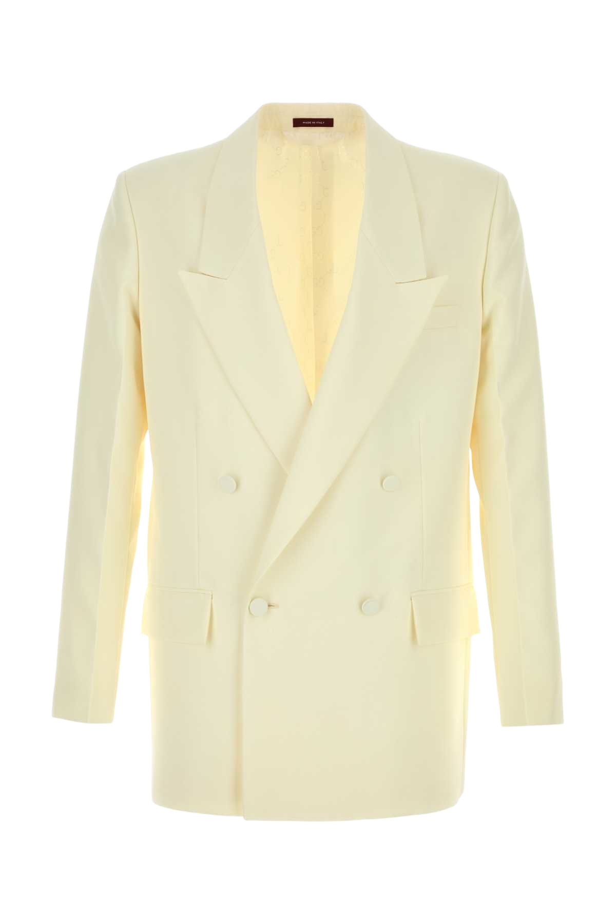 Ivory Tech Panama Blazer White Giacche E Gilet