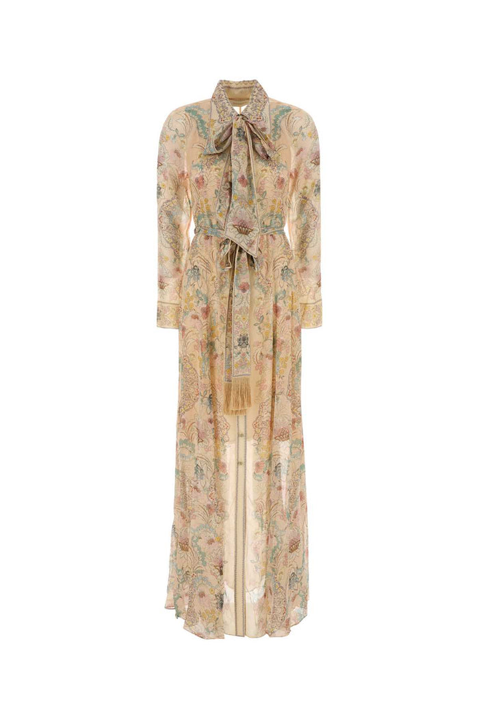Pinkfloral Viscose Abiti