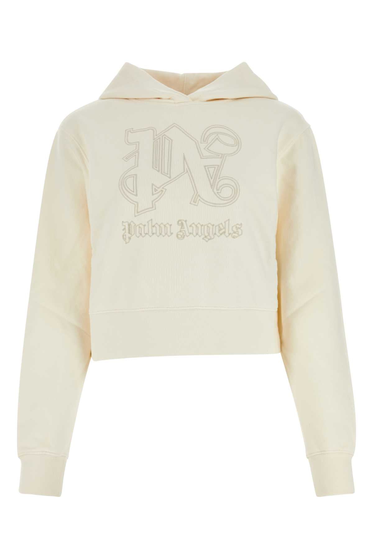 Ivory Cotton Sweatshirt Whiteoffwhite Exterior: Felpe