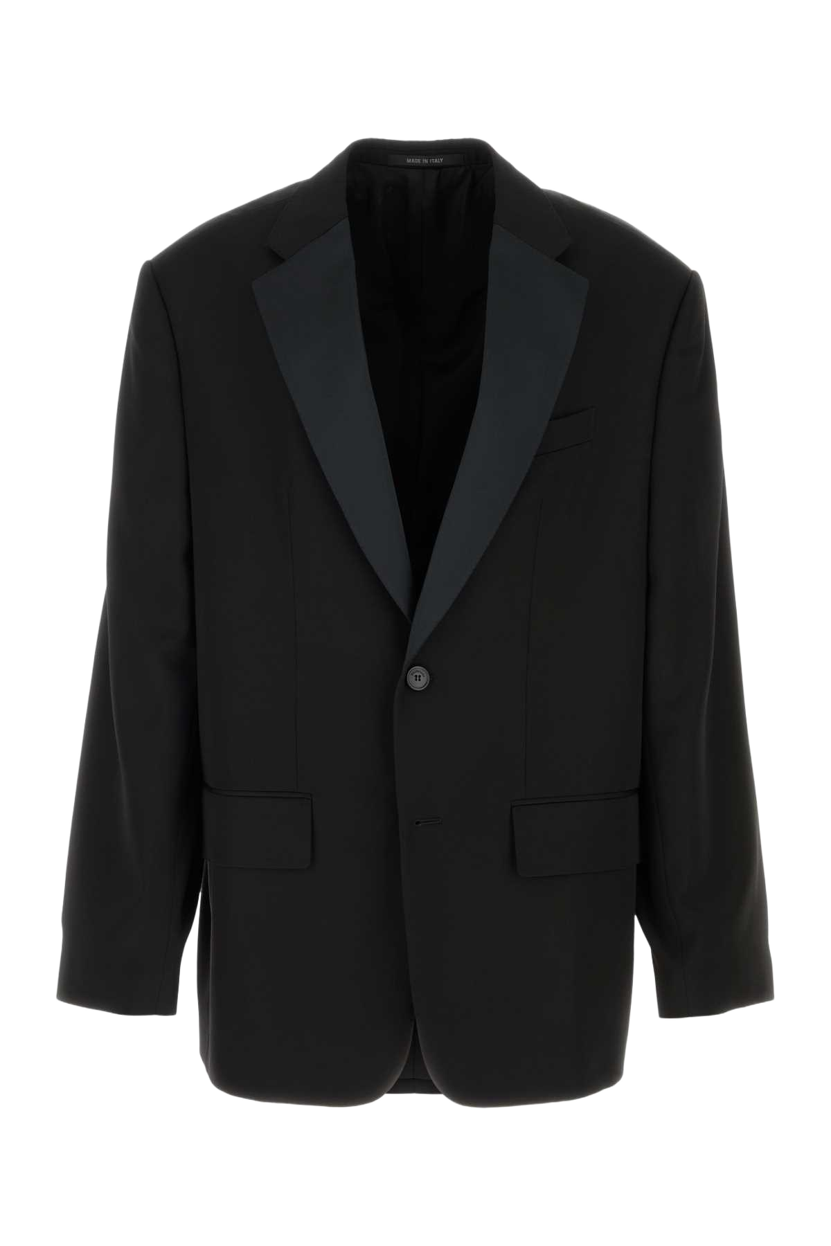 Black Wool Oversize Blazer Giacche E Gilet