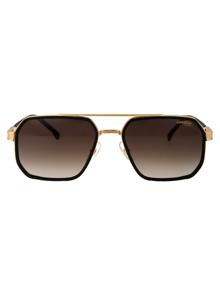 Carrera 1069-S Matte Black Gold Stainless Steel Sunglasses
