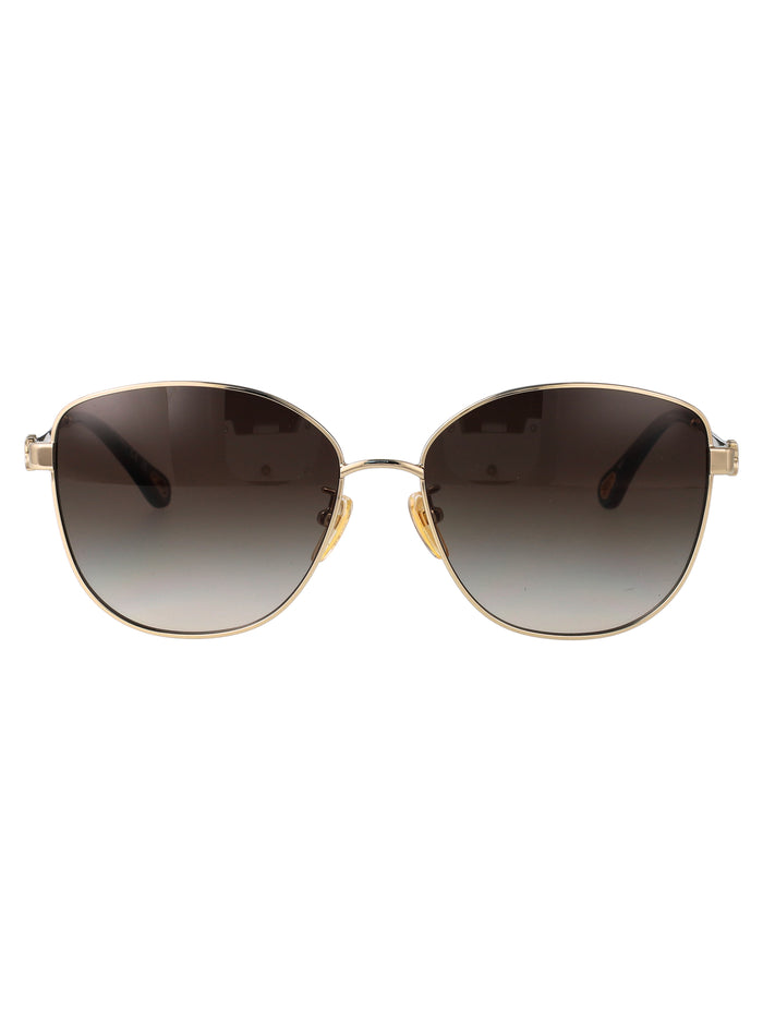 Ch0306sk Gold-gold-green Metal Sunglasses