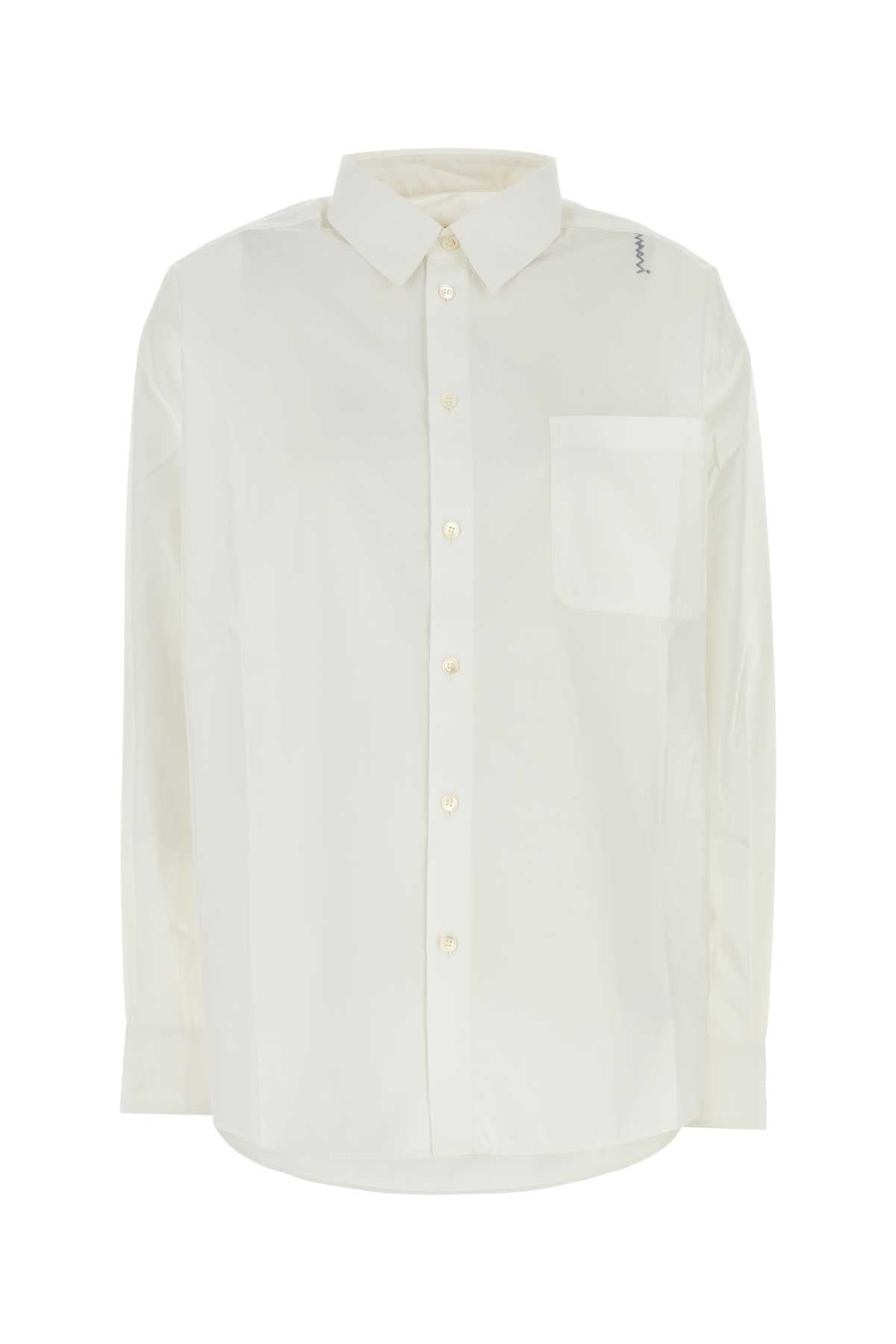 Cama0505s6utc223 00w01 Lilywhite Exterior: Cotton Camicie