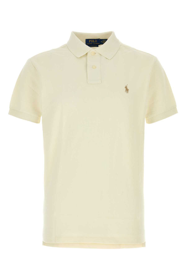 Ivory Piquet Polo Shirt Parchmentcreamc8634 Exterior: Cotton Maglie