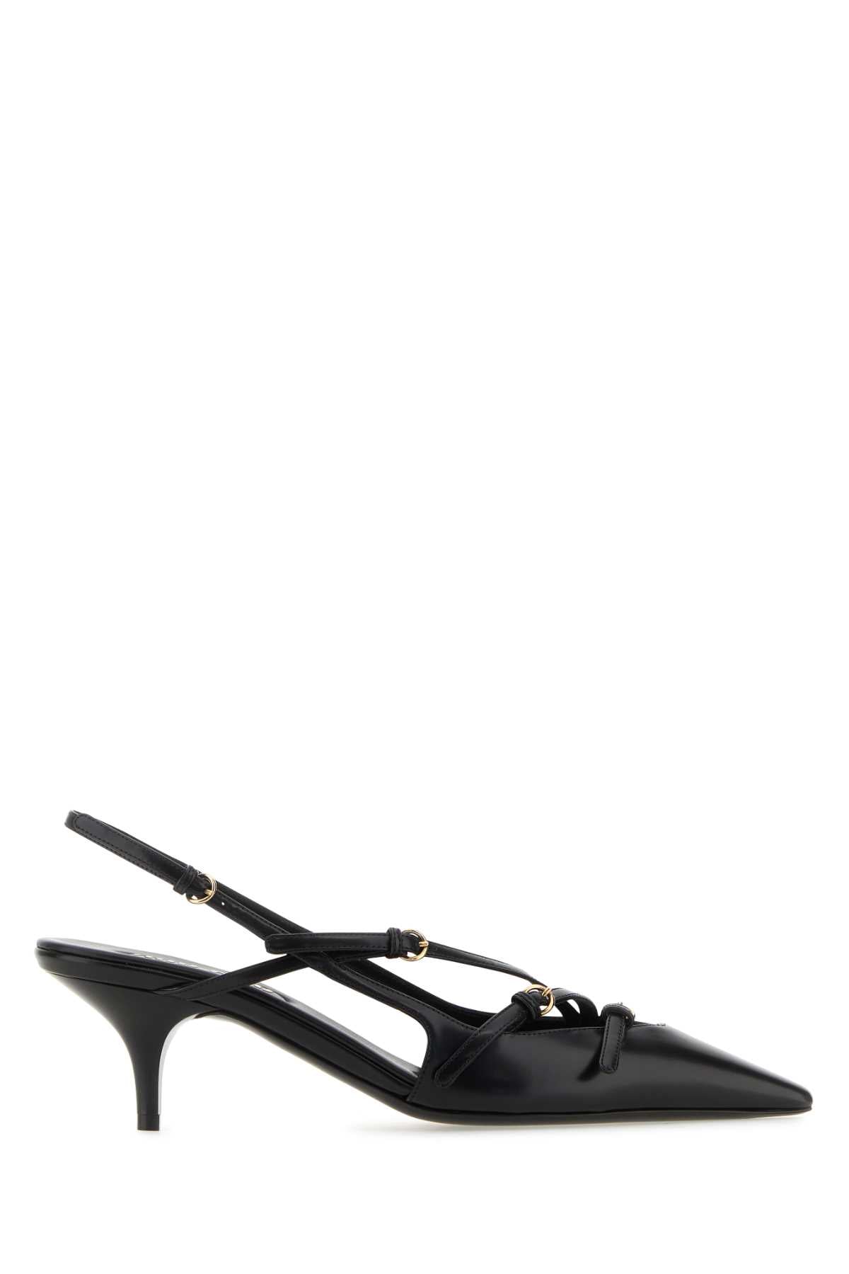 Nero Calfleather Scarpe Con Tacco