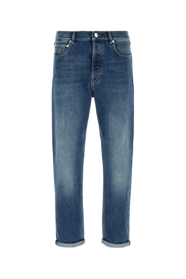 Brunello Cucinelli 98% Cotton jeans in blue