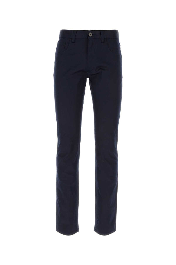 Prada 98% cotton chino pant in navy