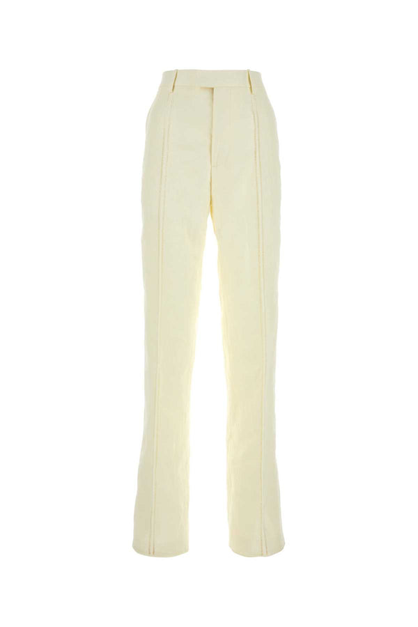 Bottega Veneta 100% Linen trousers in beige