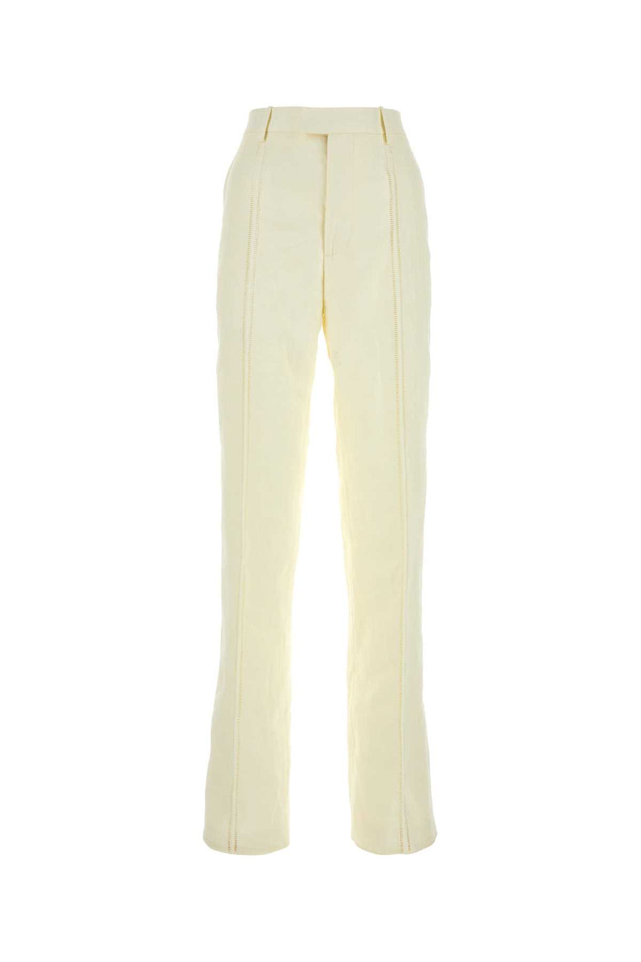 Bottega Veneta 100% Linen trousers in beige