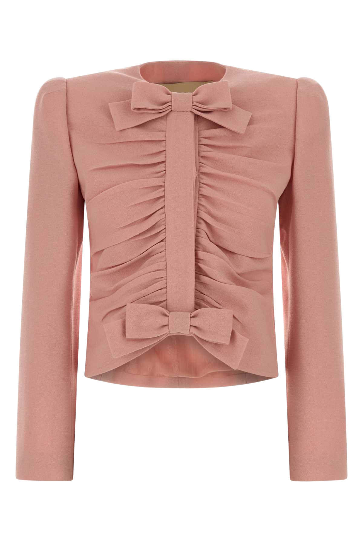 Pink Wool Blazer Libertyrose Giacche E Gilet