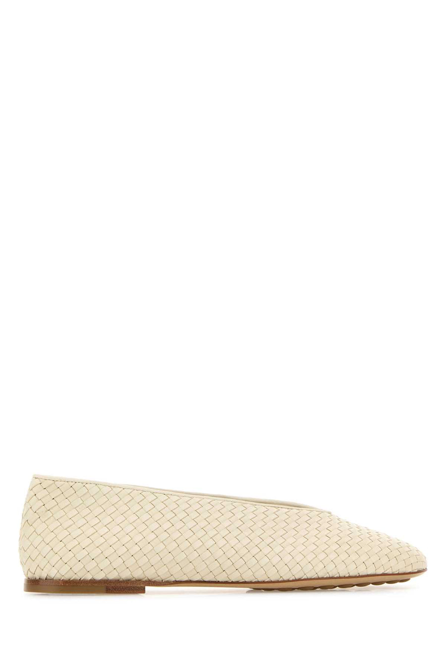 Bottega Veneta Flat Exterior: 100% Lamb ballerina flat in beige