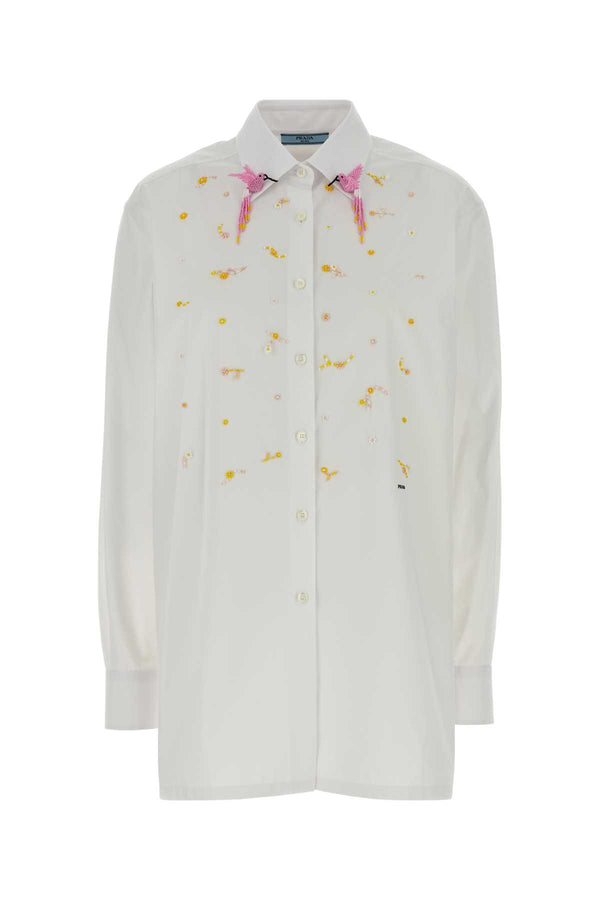 Prada 100% Cotton shirt in white