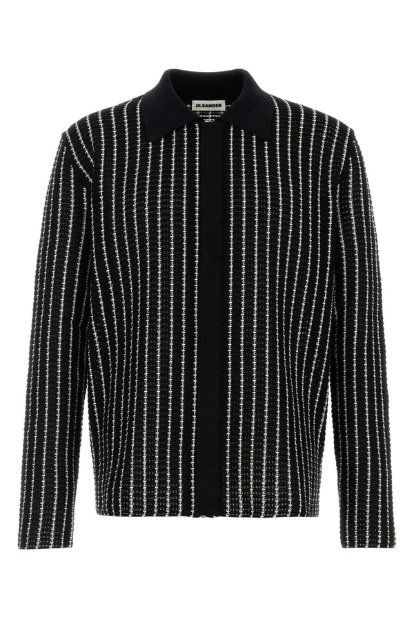 Jil Sander 100% Cotton sweater in black