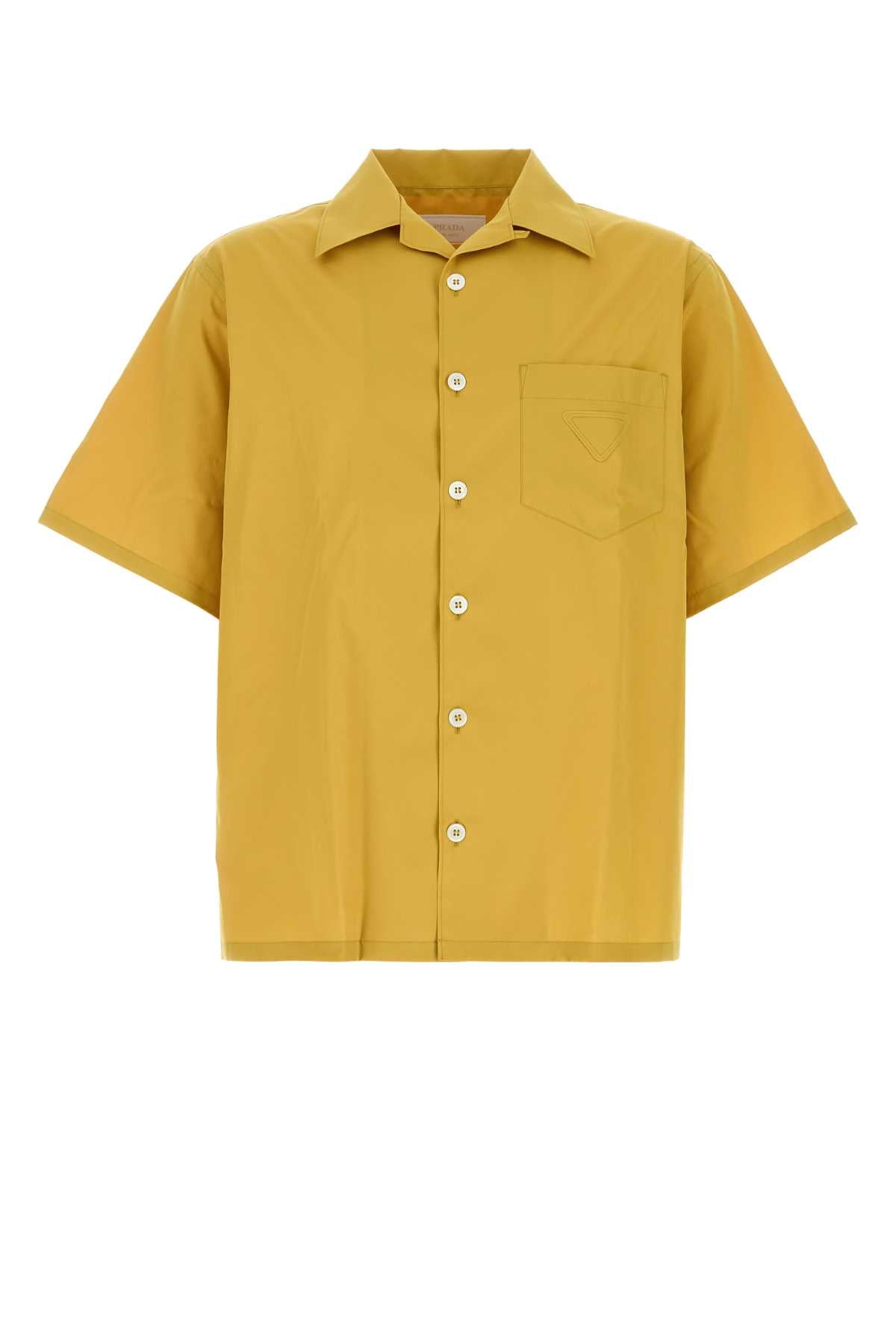 Mustard Poplin Shirt Senape Exterior: Cotton Camicie