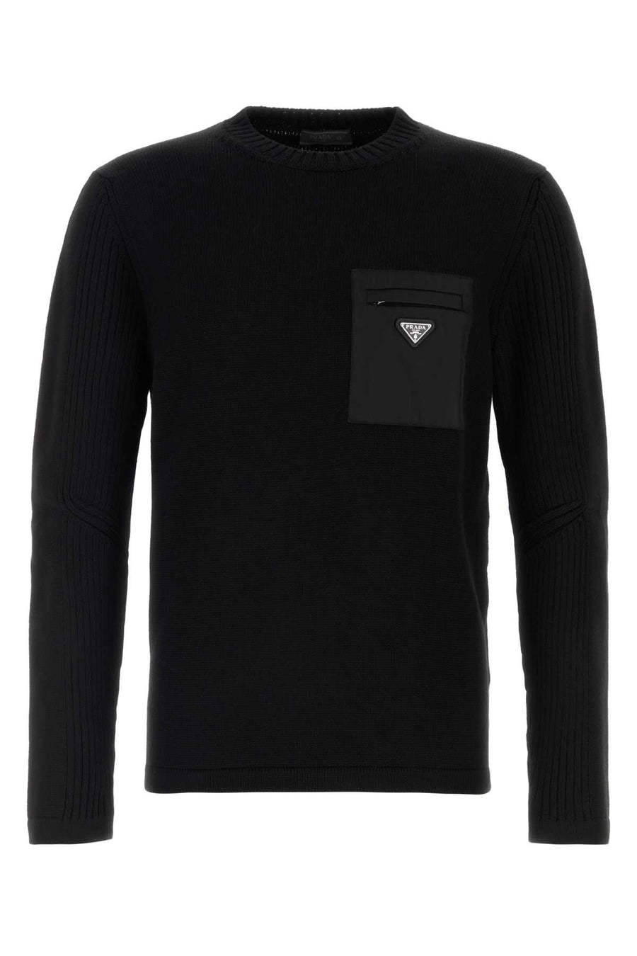 Prada 100% Virgin wool sweater in black