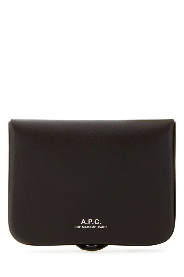 A.P.C. 100% Vache wallet in brown