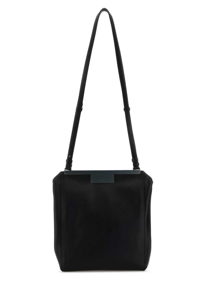 Black Leather Mmsummer Shoulder Bag Nero Borse A Tracolla
