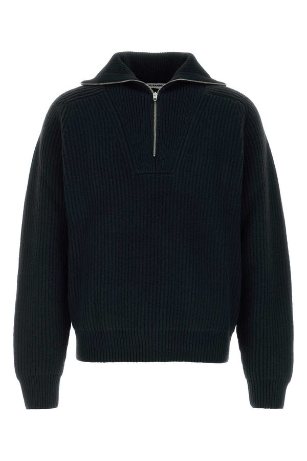 Jil Sander 100% Wool sweater in black